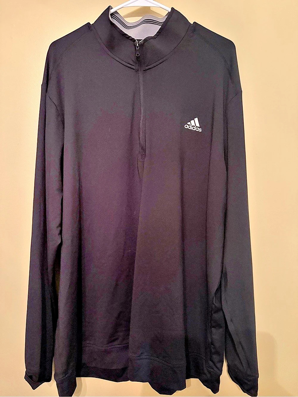 adidas Golf Quarter-Zip Pullover Men's Black 2XL